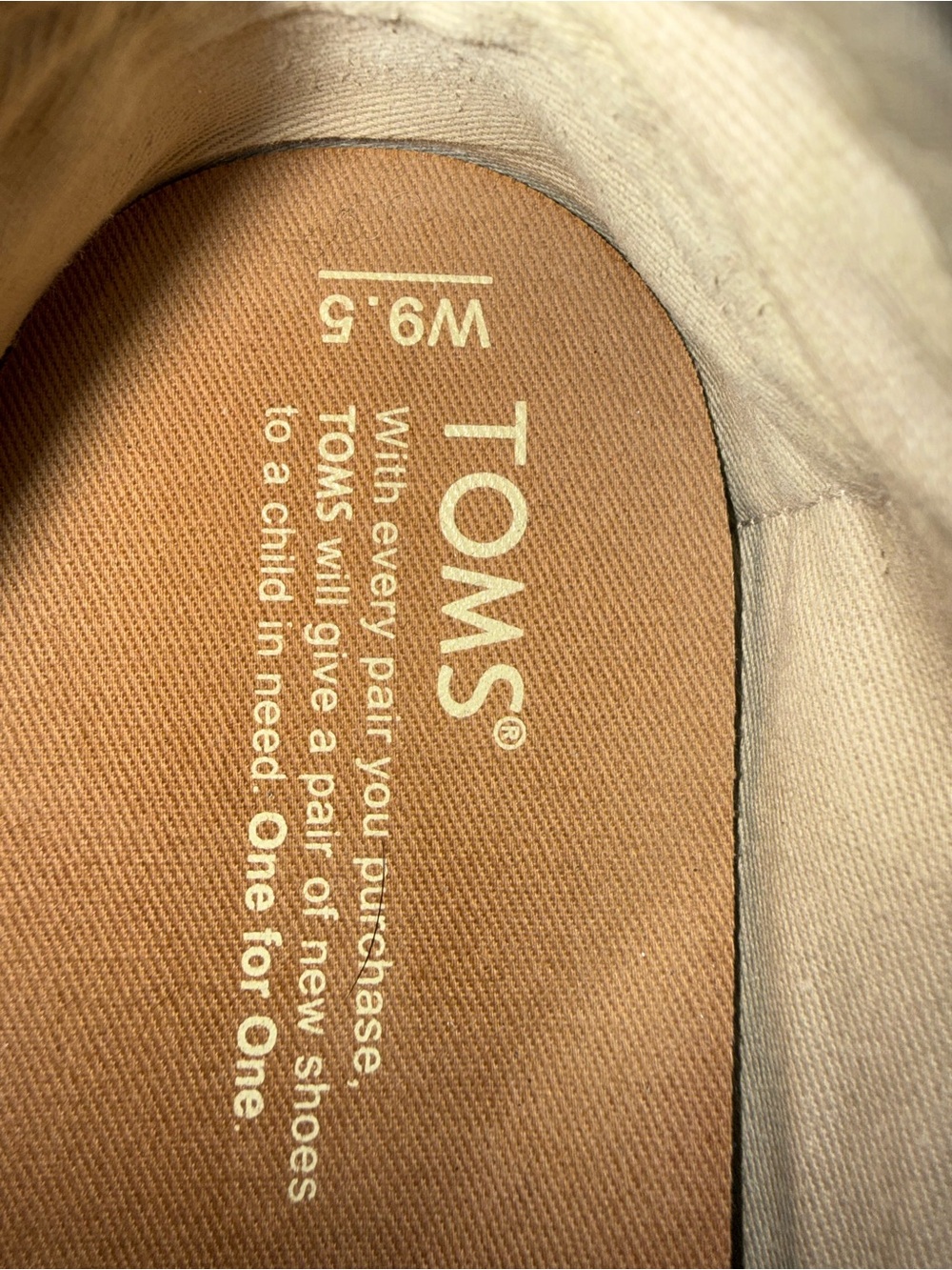 TOMS Women's Champagne Embroidered Slip-On Flats - Picture 3 of 3